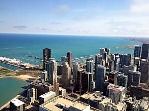 View from John Hancock Building in Chicago